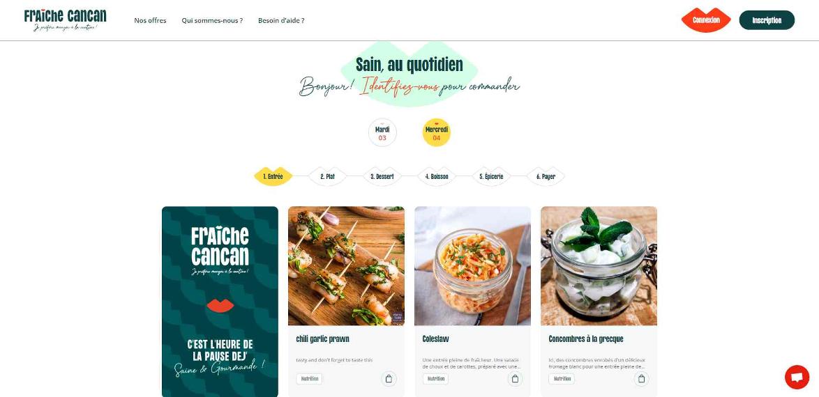 Cantine homepage