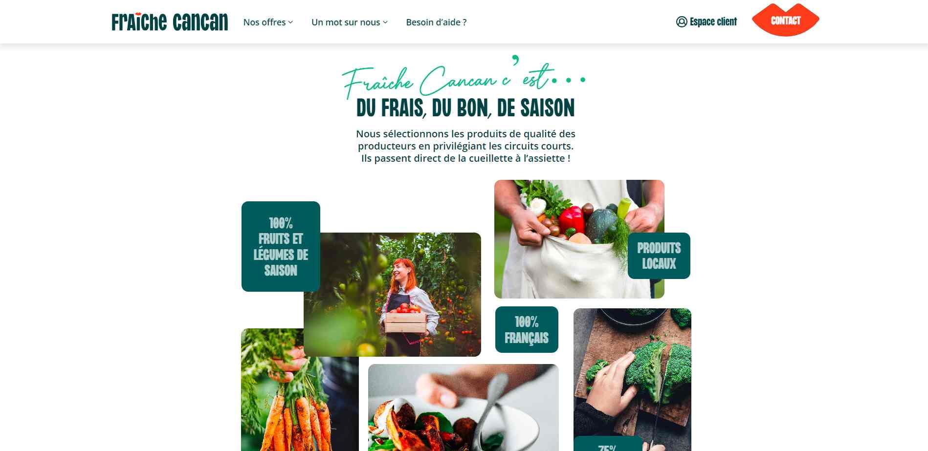 Fraichecancan marketing page